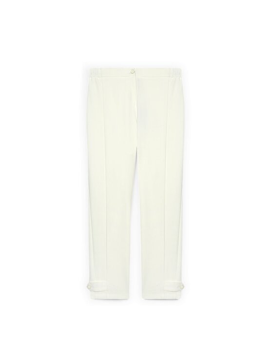 Fiorella Rubino Fiorella Rubino Pantaloni di tessuto P712L002238N011 Bianco Regular Fit