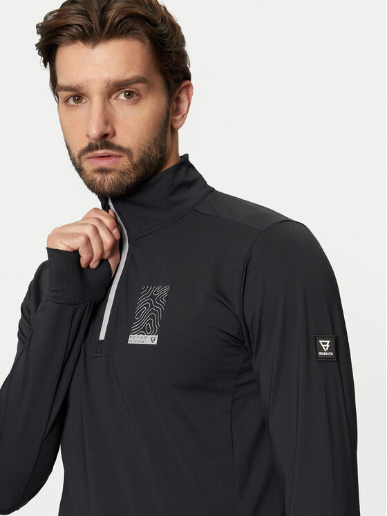 Brunotti Brunotti Bluza 2421240077 Czarny Reglan Fit