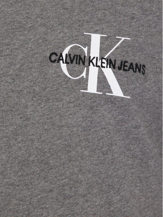 Calvin Klein Jeans Calvin Klein Jeans T-Shirt Monogram Embro J30J313438 Γκρι Regular Fit