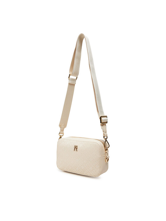 Tommy Hilfiger Tommy Hilfiger Geantă Th Distinct Camera Bag Mono AW0AW17221 Bej