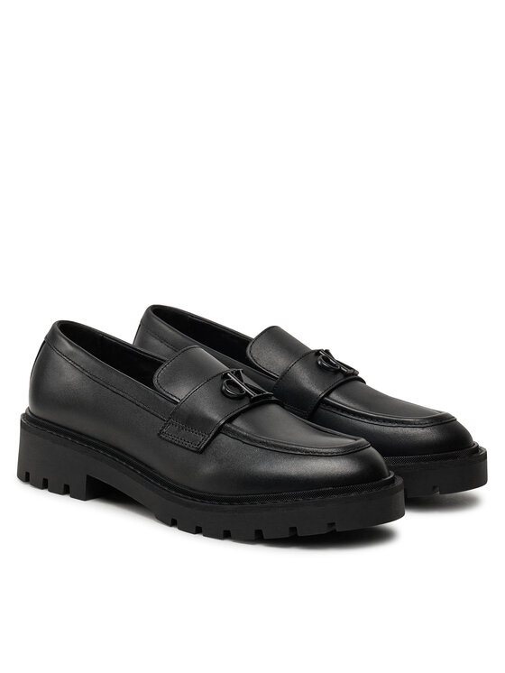 Calvin Klein Jeans Calvin Klein Jeans Loaferke Flatform Loafer Hw Mg Lth YW0YW01682 Črna