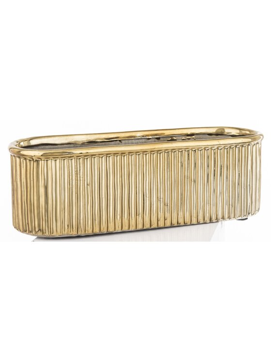 MIAhome MIAhome Kwietnik osłonka 9,5x28,5x9,5 cm złota Złoty