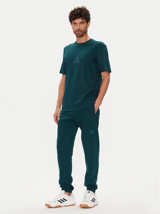 adidas adidas Donji dio trenerke ALL SZN Fleece JX5096 Zelena Tapered Leg