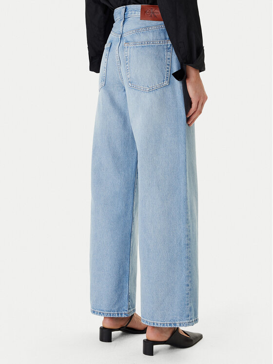 Calvin Klein Jeans Calvin Klein Jeans Jeansy LV047F662G Modrá Wide Leg