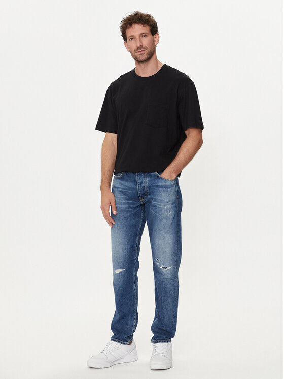 Gap Gap T-krekls 507947-08 Melns Regular Fit