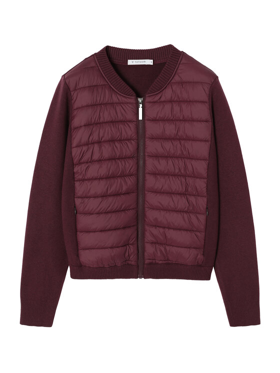 TATUUM TATUUM Sweter CADO Bordowy Fitted Fit