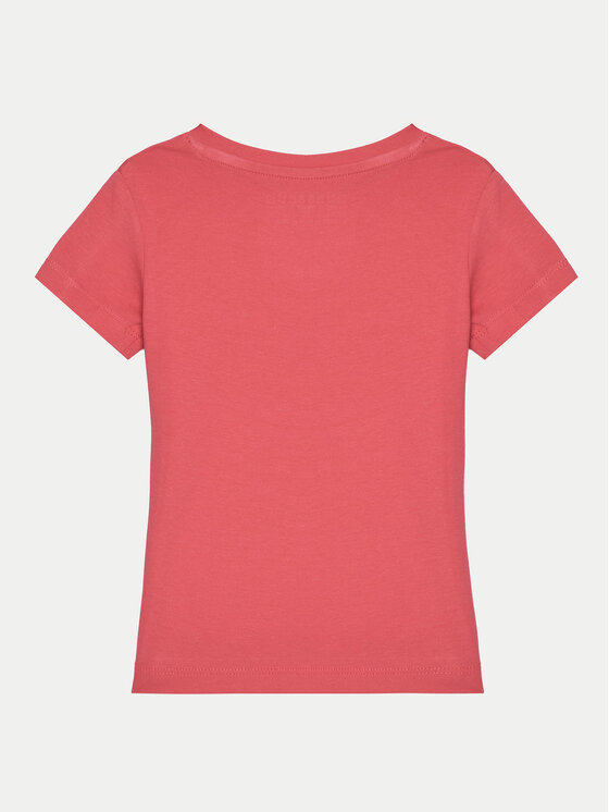 Guess Guess T-Shirt K5RI00 K6YW4 Różowy Regular Fit