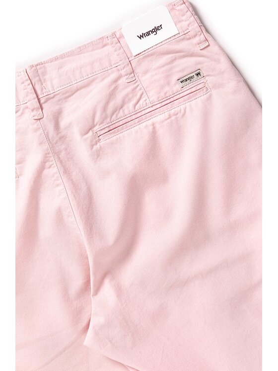 Wrangler Wrangler Pantaloncini di tessuto CHINO SHORT Rosa Regular Fit