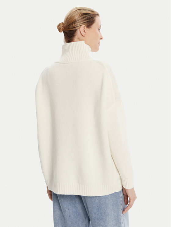 Weekend Max Mara Weekend Max Mara Rollkragenpullover Borgia 2525366112 Écru Relaxed Fit