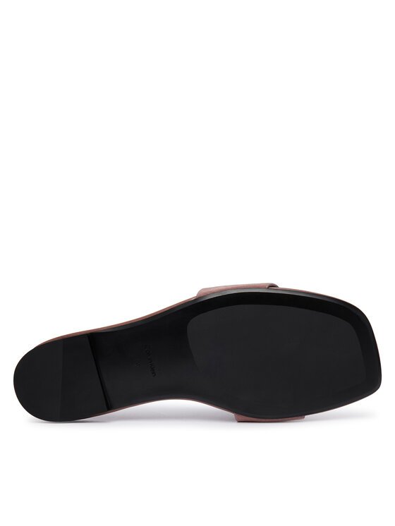 Calvin Klein Calvin Klein Papucs Square Flat Sndl Embl Suede HW0HW03055 Rózsaszín