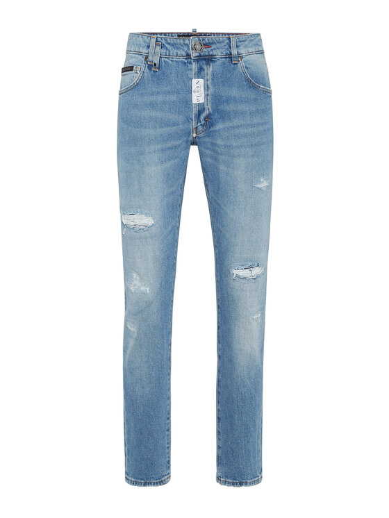 PHILIPP PLEIN PHILIPP PLEIN Džínsy 18795 Modrá Skinny Fit