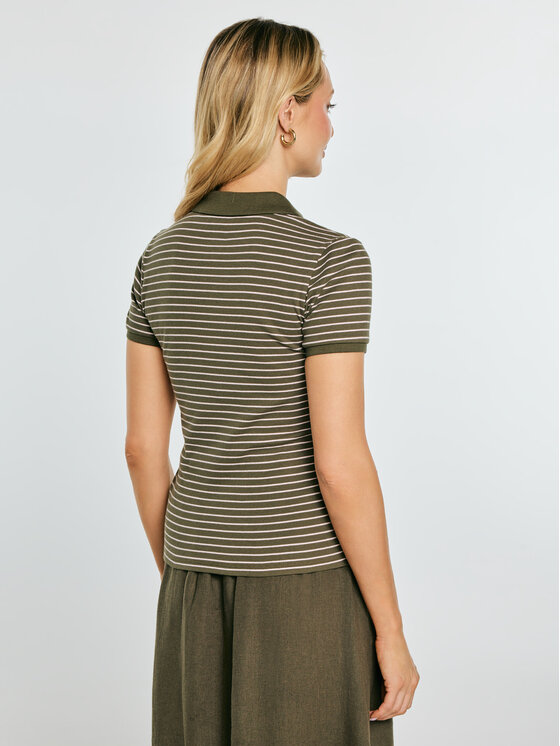 BIG STAR BIG STAR Polo RELLMA Zielony Slim Fit