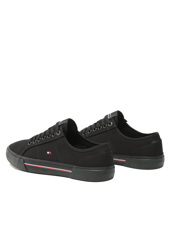 tommy-hilfiger-teni-i-core-corporate-vulc-canvas-fm0fm04560-negru