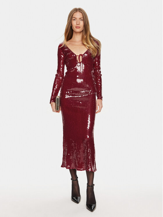 BARDOT BARDOT Rochie cocktail Verona 58859DB Vișiniu Slim Fit