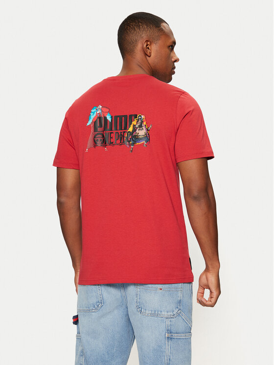 Puma Puma Тишърт One Piece 624665 Червен Regular Fit