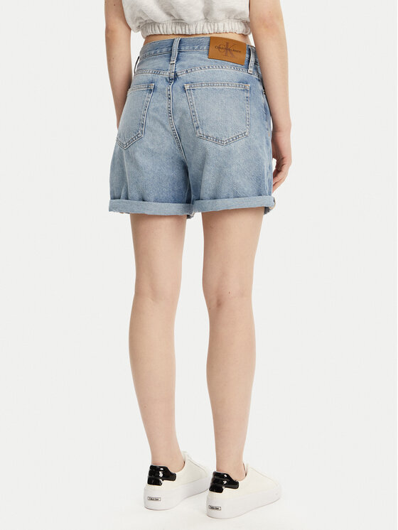 Calvin Klein Jeans Calvin Klein Jeans Jeans kratke hlače J20J225152 Modra Mom Fit