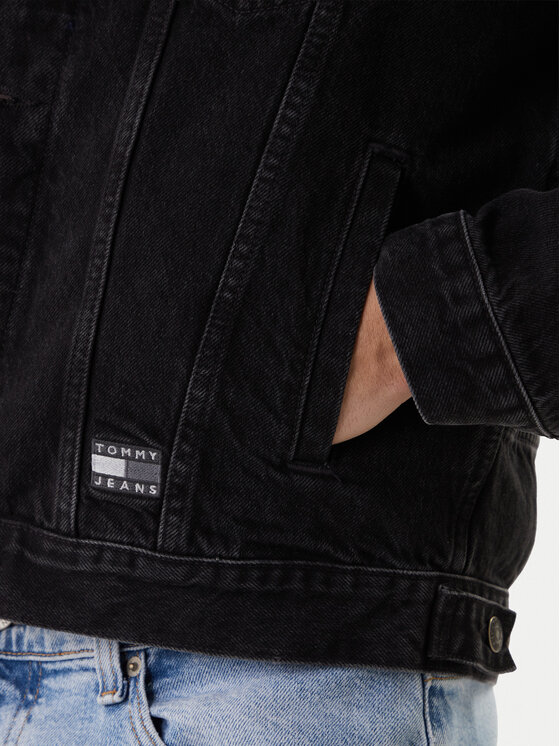 Tommy Jeans Tommy Jeans Jeansjacke Ryan DM0DM22670 Schwarz Regular Fit