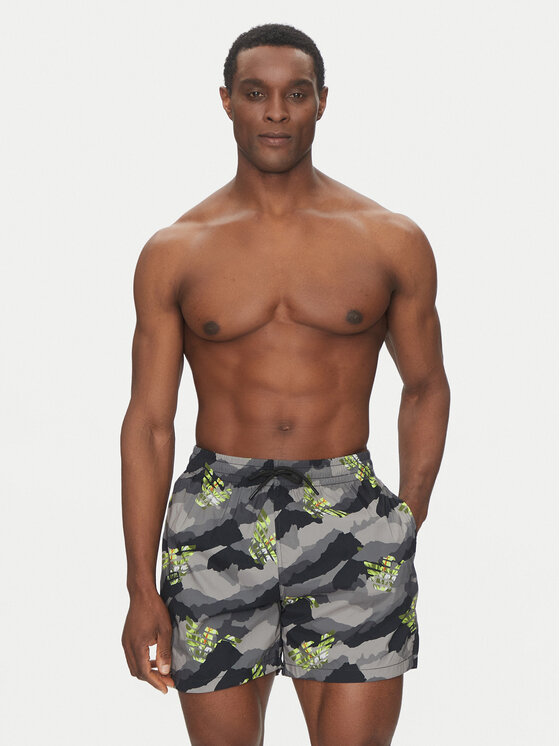 Emporio Armani Underwear Emporio Armani Underwear Szorty kąpielowe EM000688 AF12340 FC118 Czarny Regular Fit
