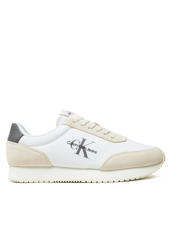 Calvin Klein Jeans Snīkeri Retro Runner Su-Ny Mono YM0YM00804 Balts