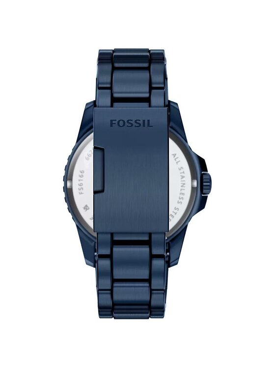Fossil Fossil Zegarek FS6166 Niebieski