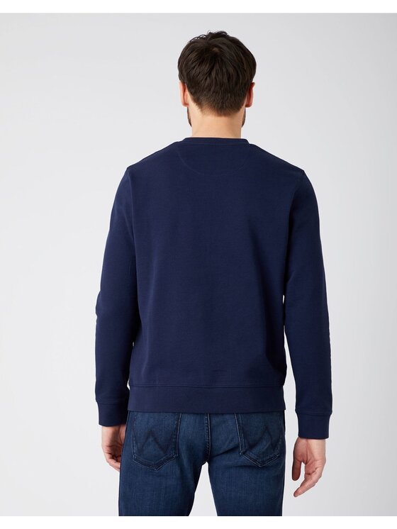 Wrangler Wrangler Felpa CREW SWEAT Blu Regular Fit