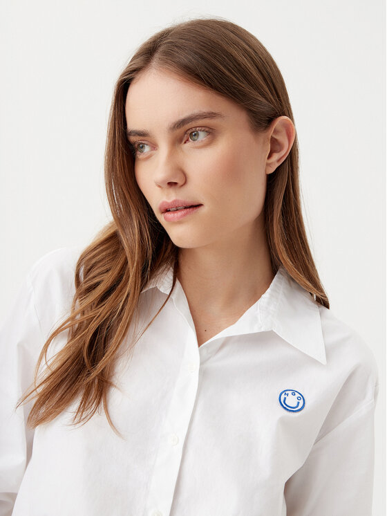 HUGO HUGO Ing Emma 50531482 Fehér Regular Fit