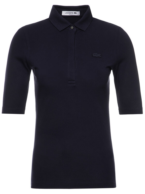 Lacoste Lacoste Polo marškinėliai PF7844 Tamsiai mėlyna Slim Fit