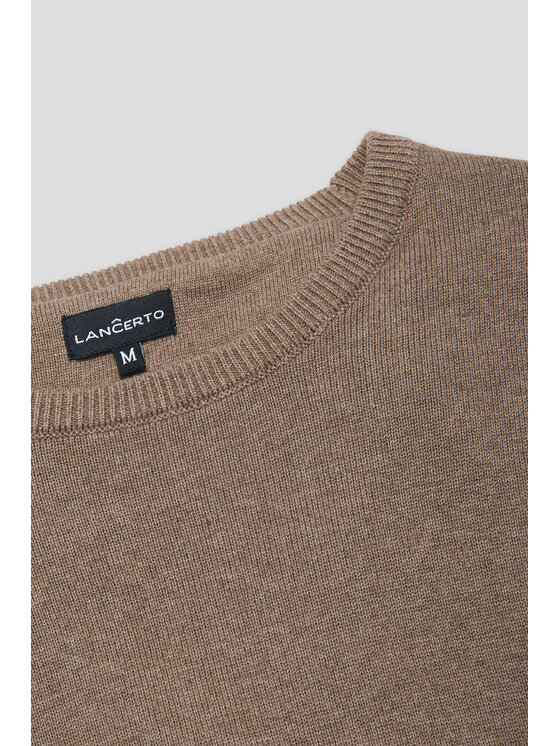 Lancerto Lancerto Sweter Joakim SW073224000055 Beżowy Regular Fit