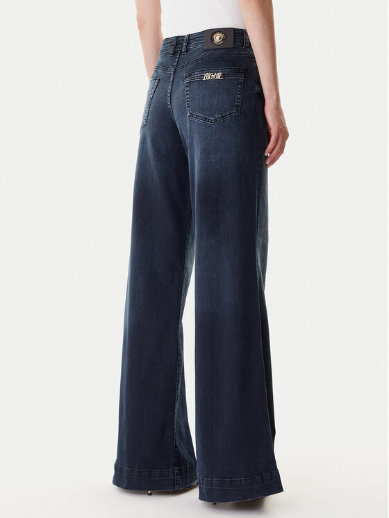 Versace Jeans Couture Versace Jeans Couture Jeansy 79HAB561 CDWAB Granatowy Wide Leg