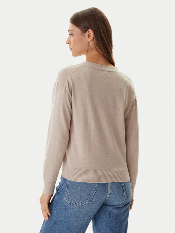 Guess Jeans Guess Jeans Kardigan W4BR16 Z3HO2 Béžová Regular Fit