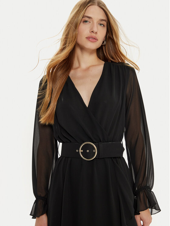 Rinascimento Rinascimento Φόρεμα κοκτέιλ CFC0121218003 Μαύρο Regular Fit