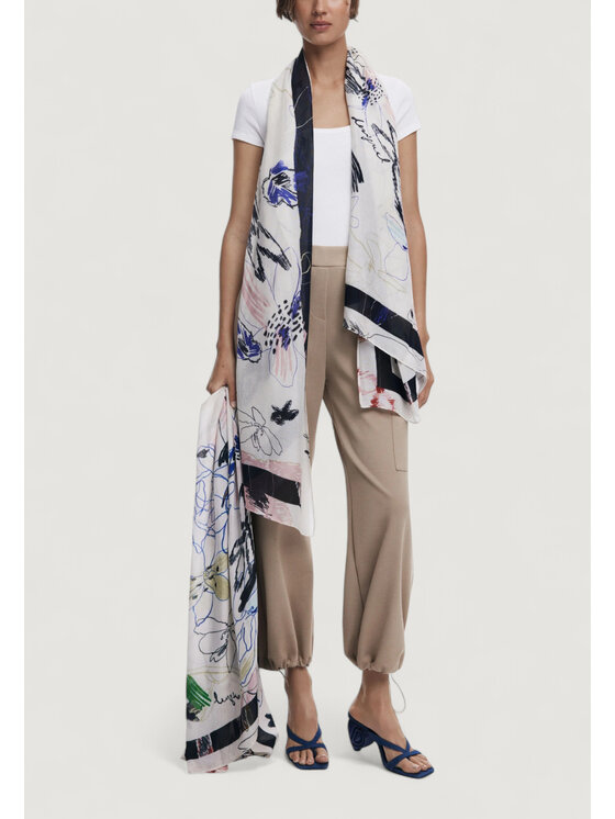 Desigual Desigual Foulard FOU_ARTY TRAZO Beige