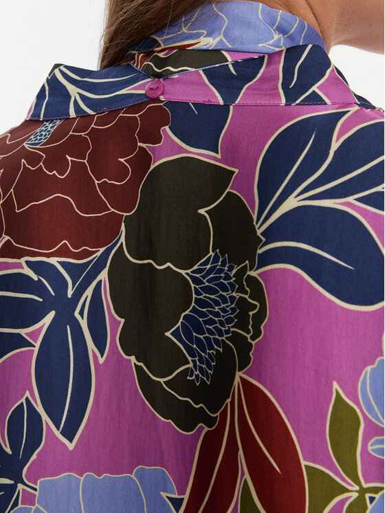 LOLA CASADEMUNT LOLA CASADEMUNT Košeľa MF2515003 Fialová Loose Fit