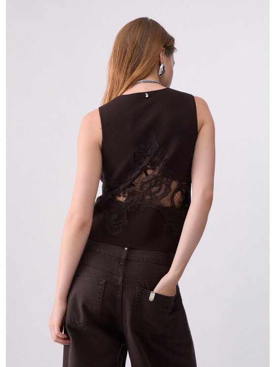 Liu Jo Liu Jo Sweter CF6006MS55NX0807 Brązowy Regular Fit