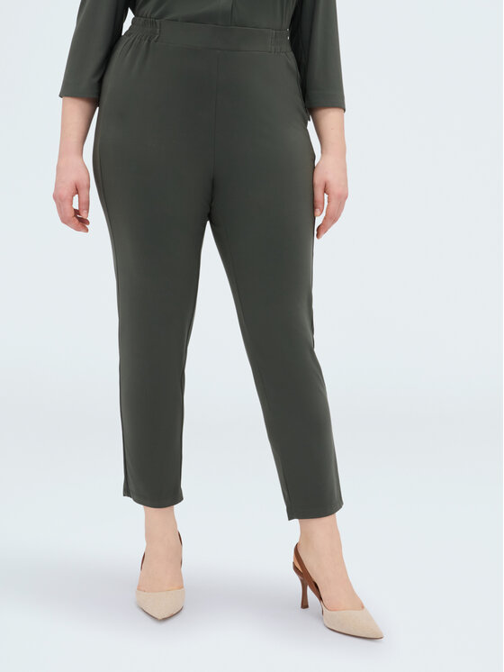 Fiorella Rubino Fiorella Rubino Spodnie materiałowe P824L002350N035 Zielony Regular Fit