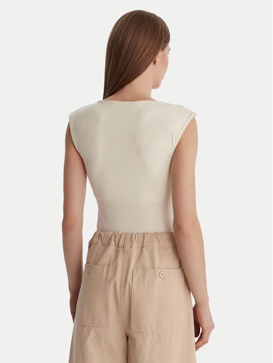 Marella Marella Боди Emme by Marella Vigile 2615941021 Кремав Slim Fit