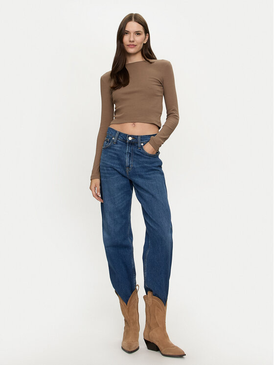 Brave Soul Brave Soul Blúz LLT-624LILETH2 Barna Regular Fit