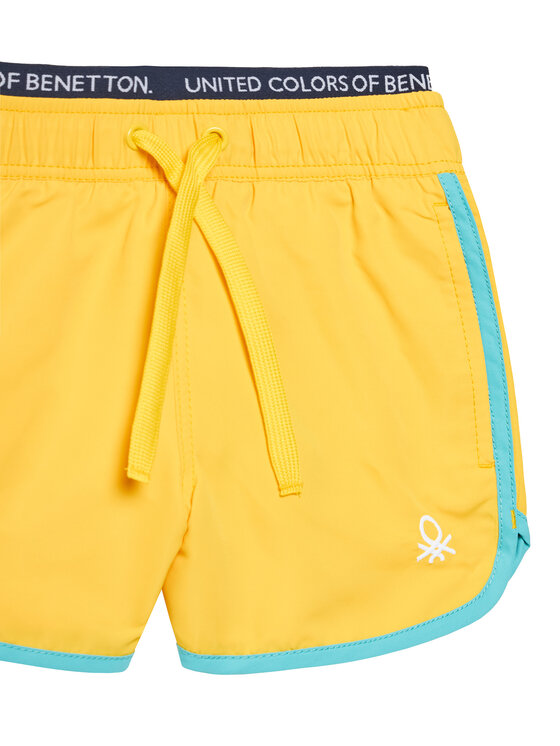 United Colors Of Benetton United Colors Of Benetton Szorty kąpielowe 5JD00X00R Żółty Regular Fit