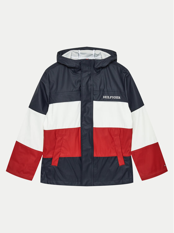 Tommy Hilfiger Veste impermeable Colorblock KS0KS00566 Multicolore Relaxed Fit
