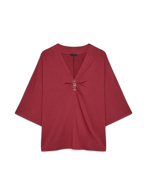 Fiorella Rubino Fiorella Rubino T-Shirt G012E000349N026 Czerwony Regular Fit