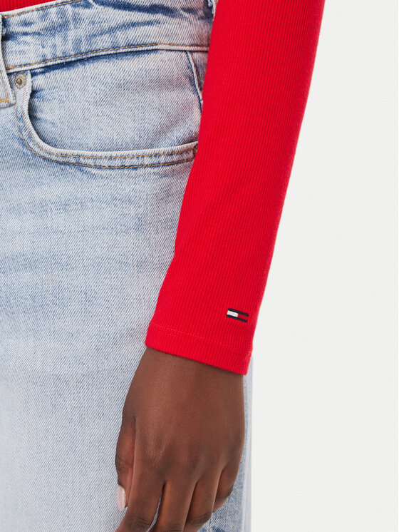 Tommy Jeans Tommy Jeans Μπλουζάκι DW0DW23259 Κόκκινο Slim Fit
