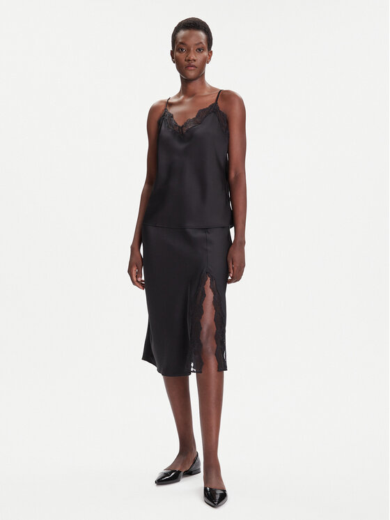 Calvin Klein Calvin Klein Τοπ LV044C101G Μαύρο Regular Fit