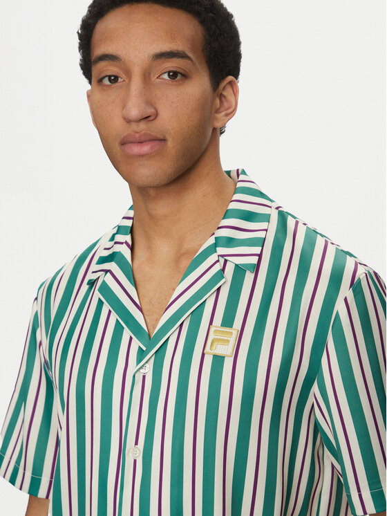 Fila Fila Cămașă Lastro FAM0926 Verde Regular Fit