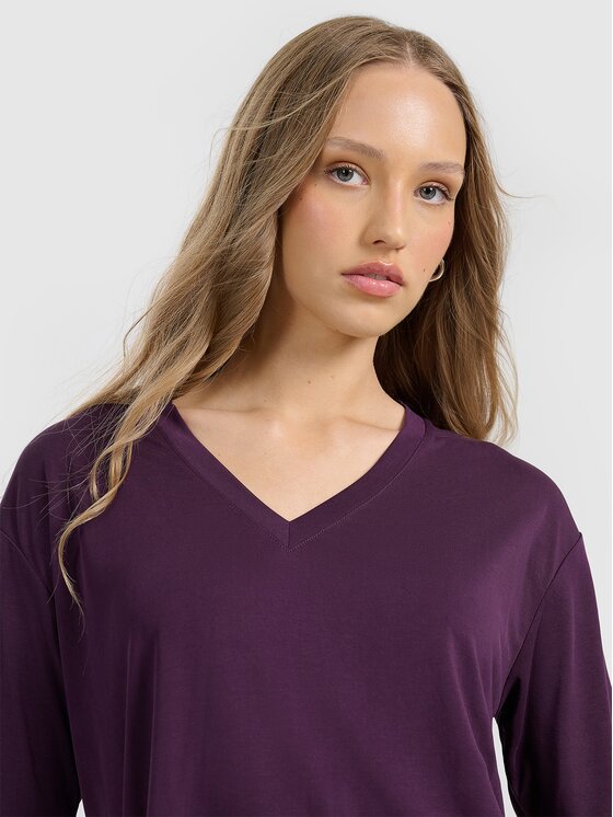 4F 4F T-Shirt 4FRAW25TTSHF3283-50S Fioletowy Loose Fit