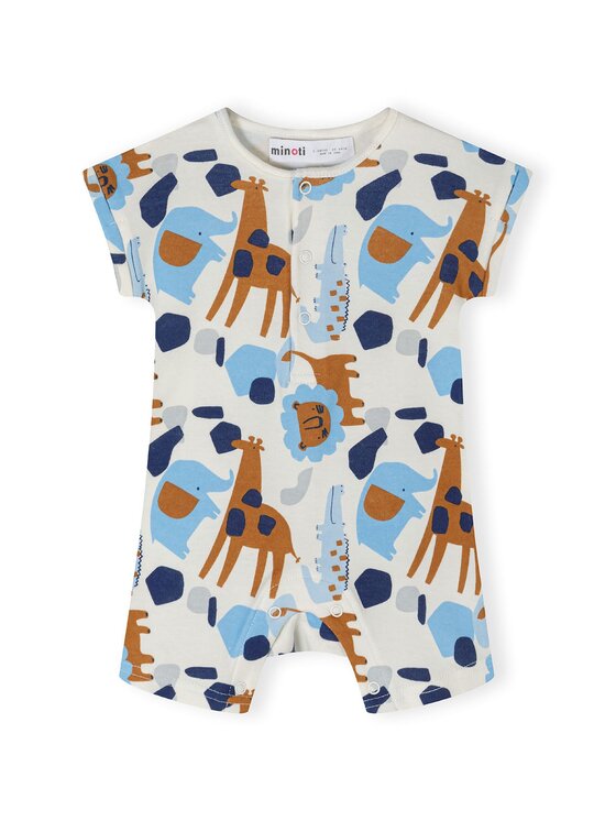 MINOTI MINOTI Komplet 2 par pajacy 24babypack19 Błękitny