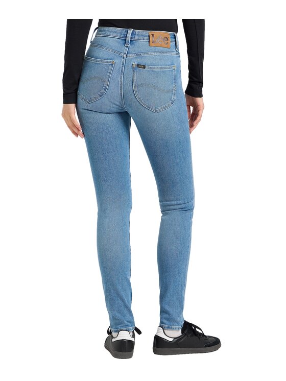 Lee Lee Jeansy Scarlett High Niebieski Slim Fit