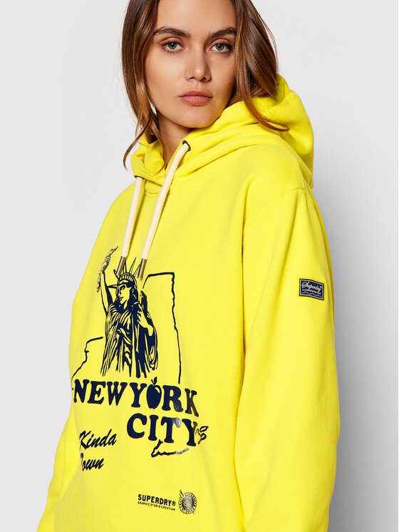 Superdry Superdry Bluza Boho And Rock W2011168A Żółty Relaxed Fit