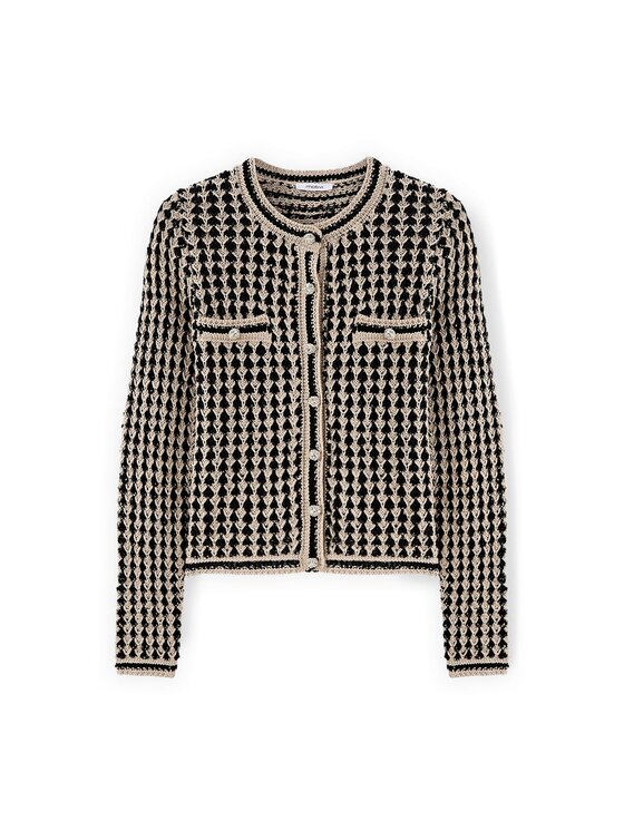Motivi Motivi Sweter M121W003811N0Z3 Czarny Regular Fit