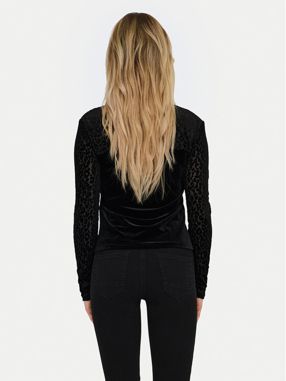 ONLY ONLY Majica Eliana 15339981 Crna Slim Fit