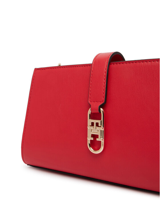 Tommy Hilfiger Tommy Hilfiger Ročna torba Th Libre Chain Crossover AW0AW18614 Rdeča